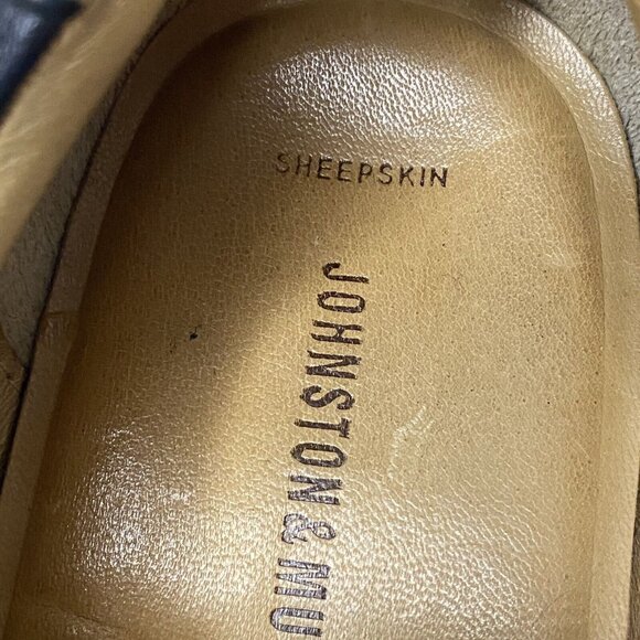 Johnston & Murphy sheepskin leather Oxford‎ shoes contrast stitch Men 13m Brazil main image 9